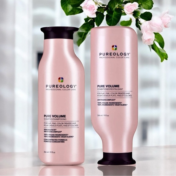 PUREOLOGY Pure Volume Shampoo + Conditioner 9fl oz each Fine Flat Hair - Picture 1 of 11
